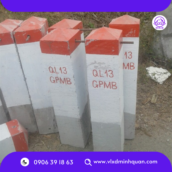 cột mốc lộ giới tại quốc lộ 13