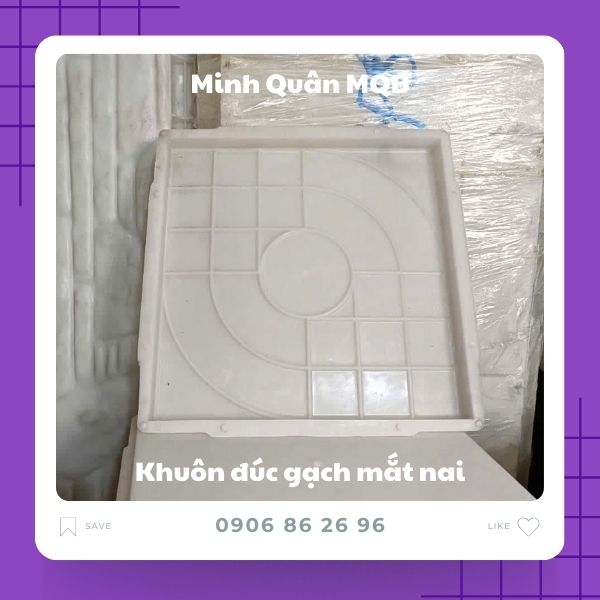 Đúc gạch vỉa hè bằng khuôn nhựa