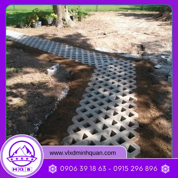 gạch bê tông trồng cỏ tại nhà bè