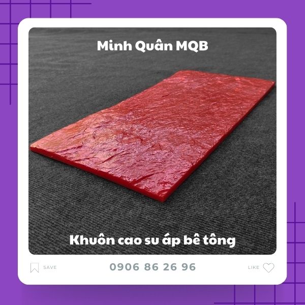 Khuôn cao su áp tường giả đá