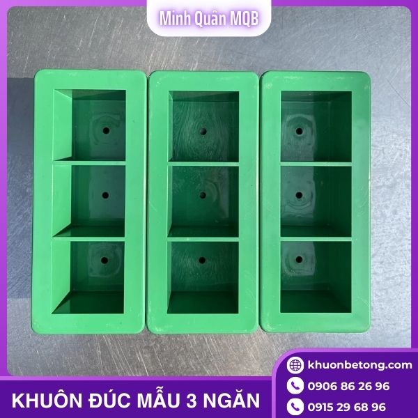 Khuôn đúc mẫu bê tông ba ngăn
