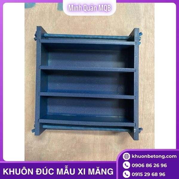 Khuôn thép đúc mẫu 40x40x160mm ba ngăn