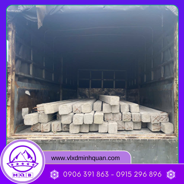 trụ làm hàng rào tại xưởng hóc môn