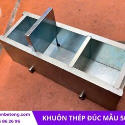 khuôn đúc mẫu 50mm ba ngăn bằng thép