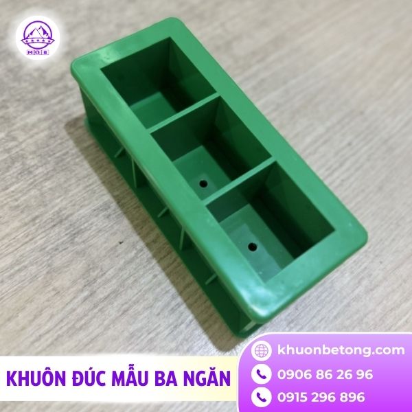 Khuôn đúc mẫu 50x50x50mm bằng nhựa ABS