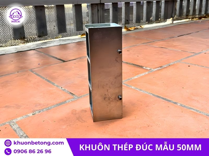 Khuôn đúc mẫu lập phương bằng thép