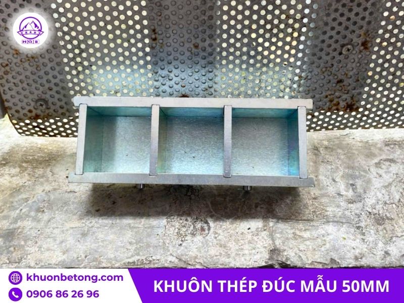Khuôn đúc mẫu lập phương 50x50x50mm