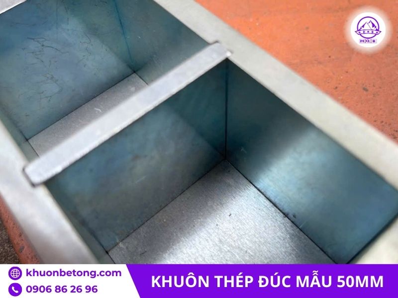 khuôn đúc mẫu nén 50mm bằng thép