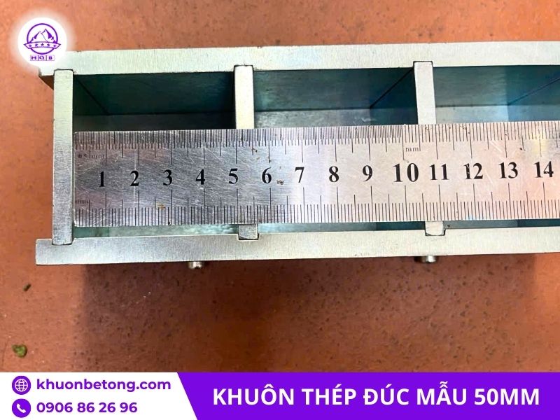 Khuôn đúc mẫu test bê tông ba ngăn