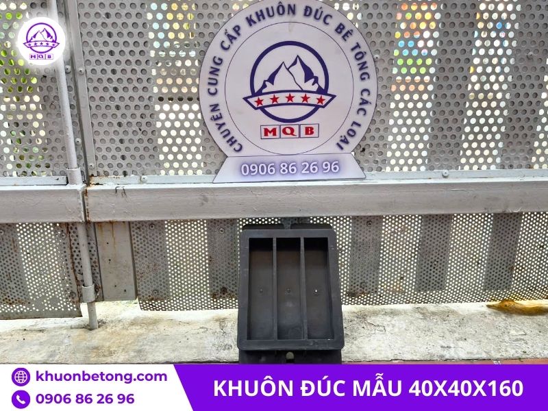 Khuôn đúc mẫu vữa ba ngăn