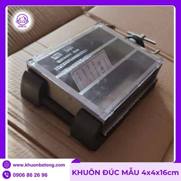 Khuôn gang đúc mẫu 40x40x160mm ba ngăn