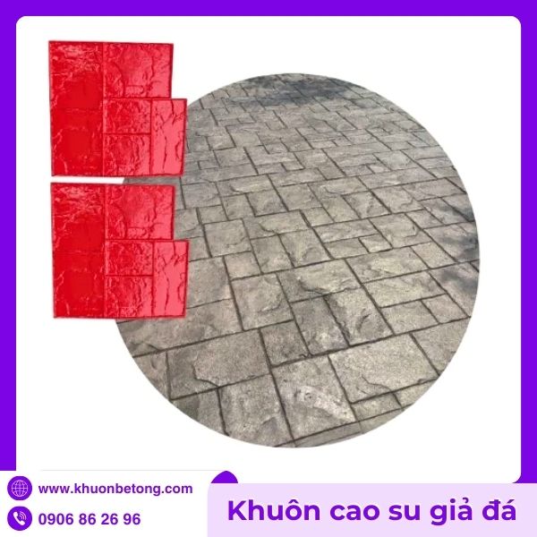 Khuôn in bê tông giả đá