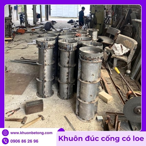 Khuôn thép đúc cống có loe sản xuất theo yêu cầu