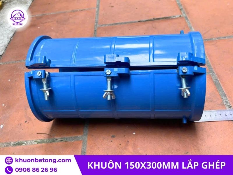 Khuôn trụ 150x300mm lắp ghép
