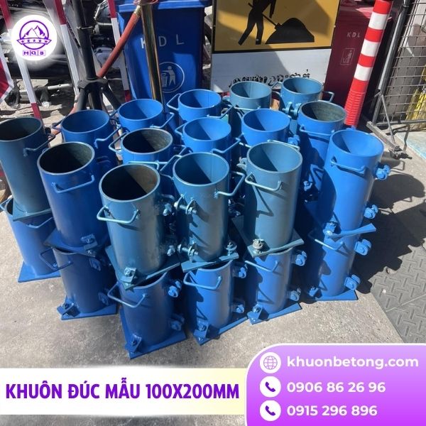 Khuôn trụ thép 100x200mm cao cấp