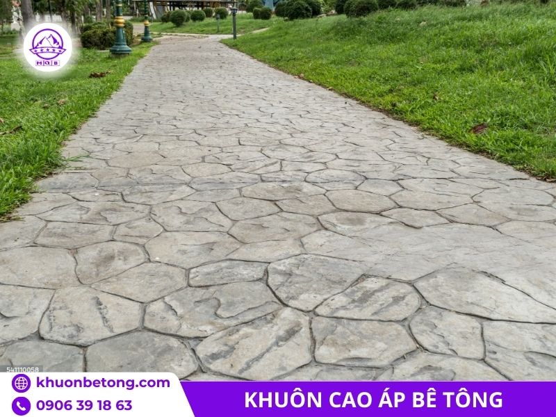 Khuôn cao su vân đá slate cao cấp