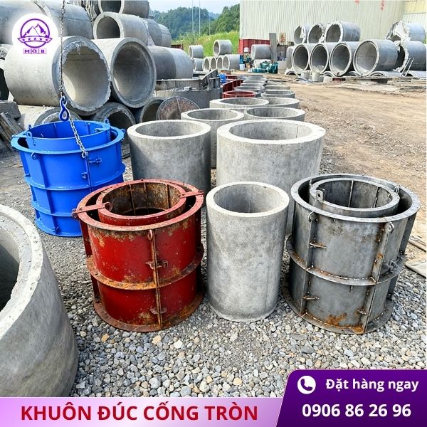 Khuôn đổ cống tròn bằng thép