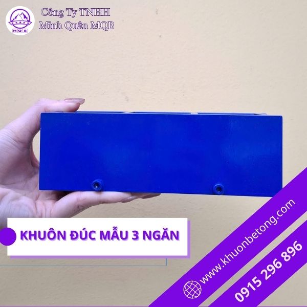 Khuôn đúc mẫu bê tông 5x5x5cm bằng thép