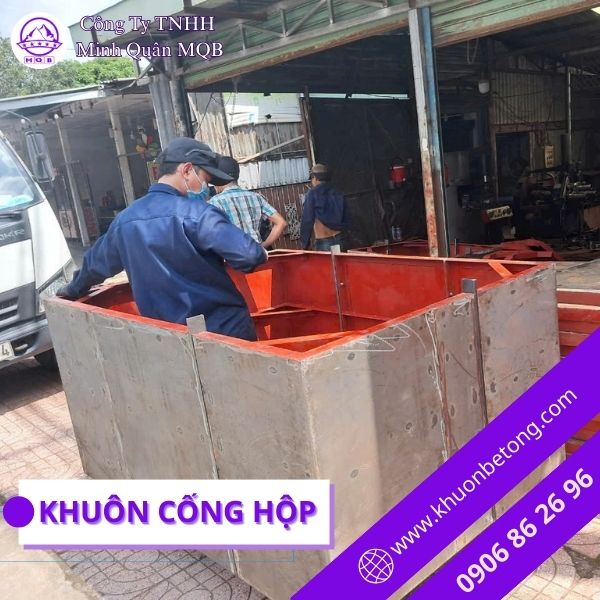 Khuôn thép đúc cống hộp cho xưởng sản xuất