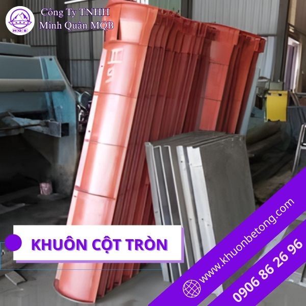 Khuôn thép đúc cột cho xưởng