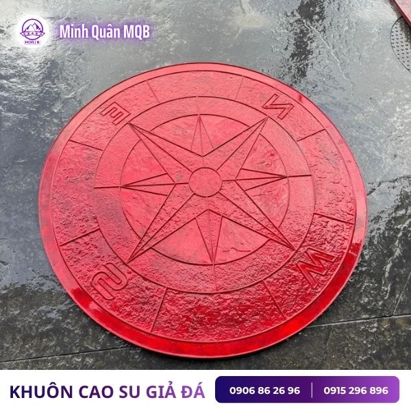 Khuôn cao su tròn giả đá