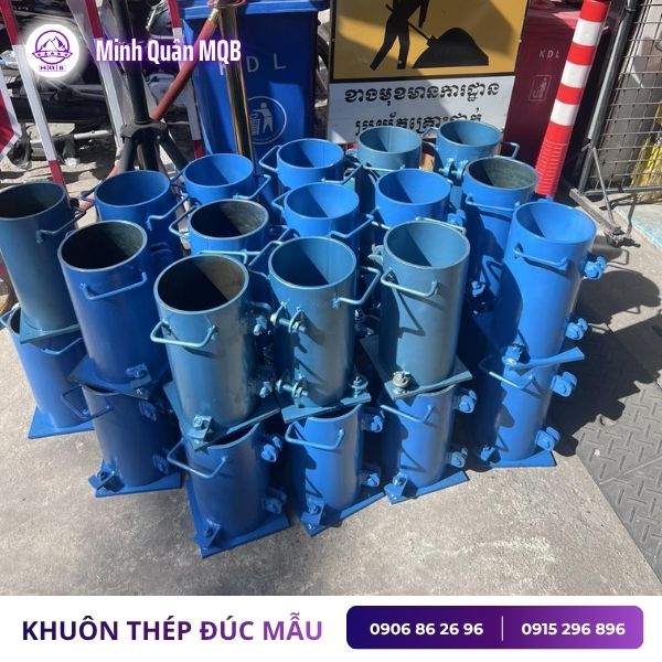 Khuôn đúc mẫu trụ bằng thép 100x200mm