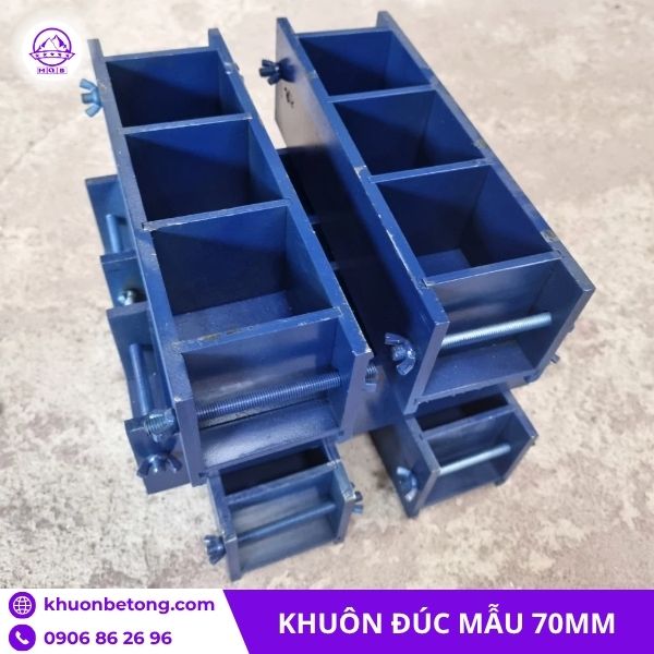 Khuôn đúc mẫu xi măng 70mm