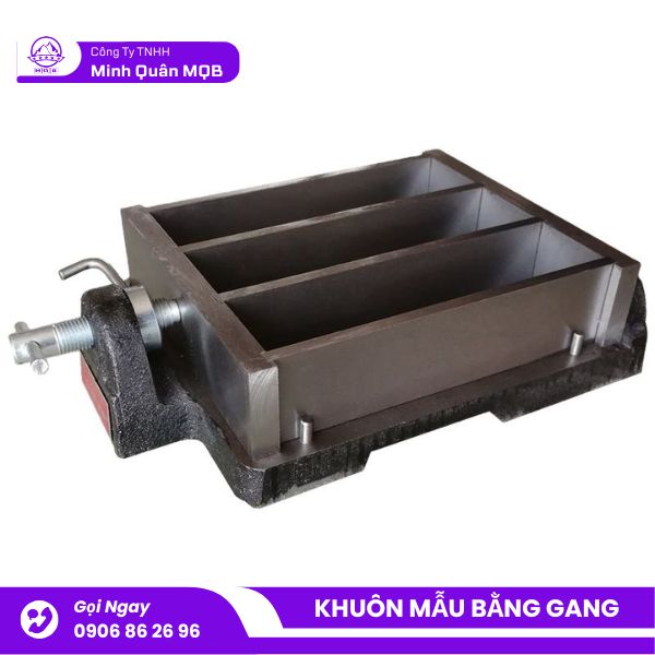 Khuôn lấy mẫu vữa bằng gang ba ngăn