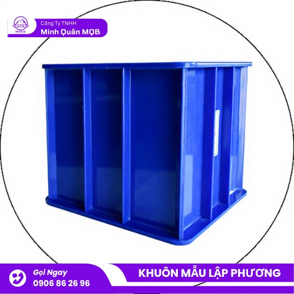 Khuôn nhựa lấy mẫu bê tông 150x150x150mm