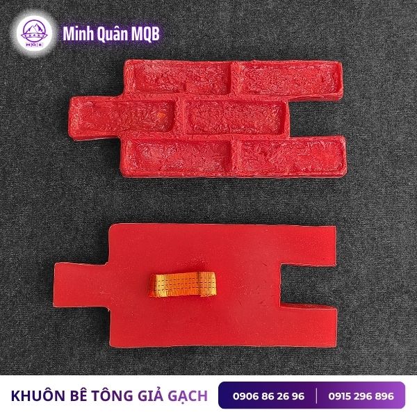 Khuôn cao su giả gạch