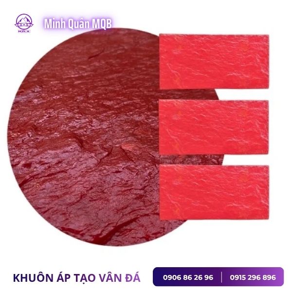 Khuôn cao su vân mây áp bê tông