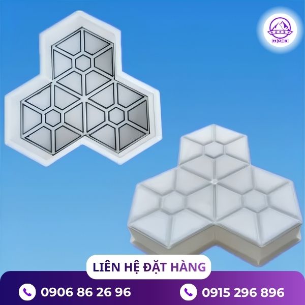 Khuôn đúc gạch 3 lá bằng nhựa