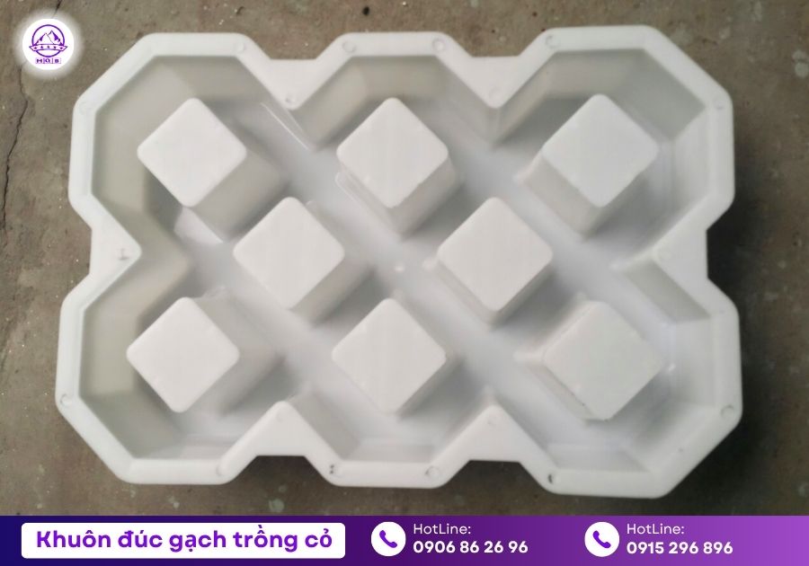 Khuôn gạch block trồng cỏ bằng nhựa