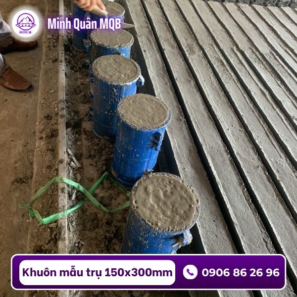 Khuôn lấy mẫu bê tông 150x300mm bằng nhựa
