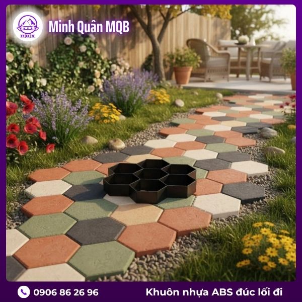 Bán Khuôn gạch sân vườn lục giác