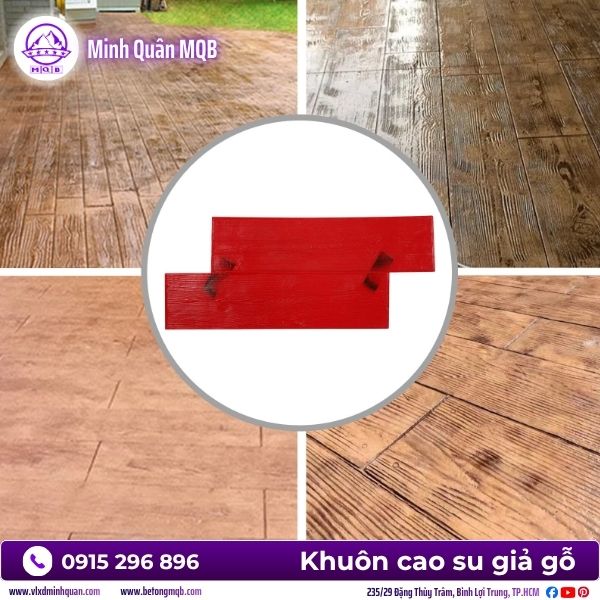 Khuôn cao su vân gỗ