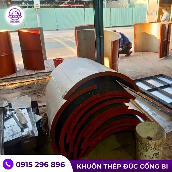 Khuôn cống tròn bê tông bằng thép