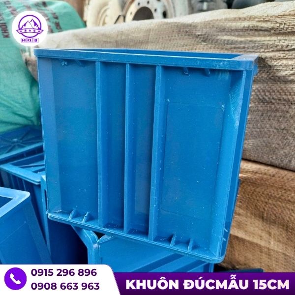 Khuôn đúc mẫu bê tông 15x15x15 bằng nhựa