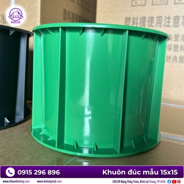 Khuôn đúc mẫu thử thấm bê tông 15x15cm