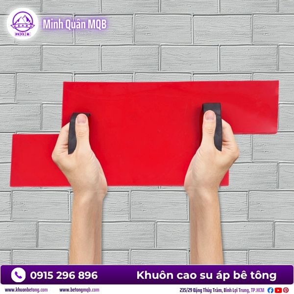 Khuôn giả gạch xây bằng cao su