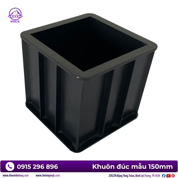 Khuôn mẫu nén bê tông 15cm