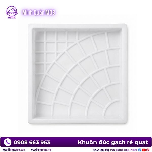 Giá khuôn đúc gạch rẻ quạt bằng nhựa PP - Hình ảnh 2