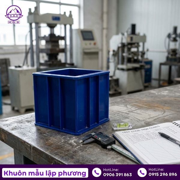 Cách dùng khuôn mẫu lập phương 150mm