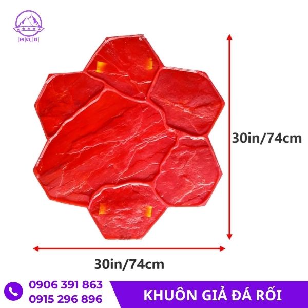 Giá khuôn áp giả đá rối bằng cao su