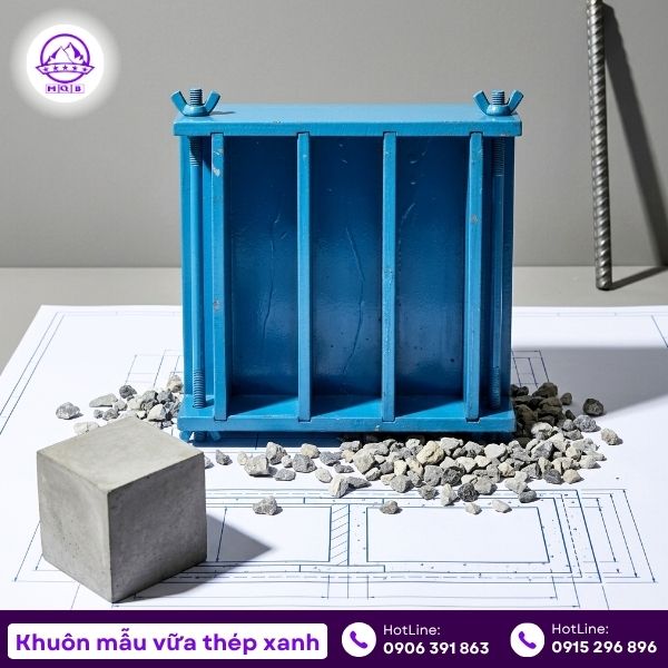 Giá khuôn mẫu vữa thép xanh 40x40x160mm