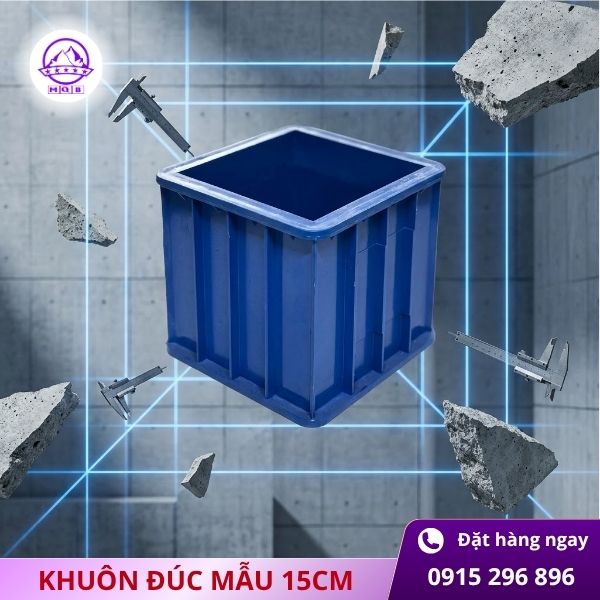 Khuôn đúc mẫu nén 15x15cm