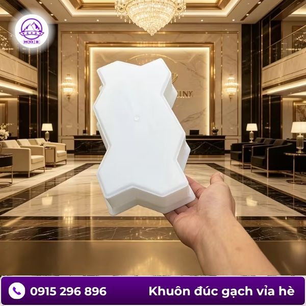 Khuôn làm gạch ziczac bằng nhựa