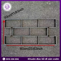 Khuôn sân vườn bằng thép
