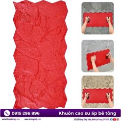 Giá khuôn cao su áp bê tông họa tiết đá rối tự nhiên - Ảnh 4