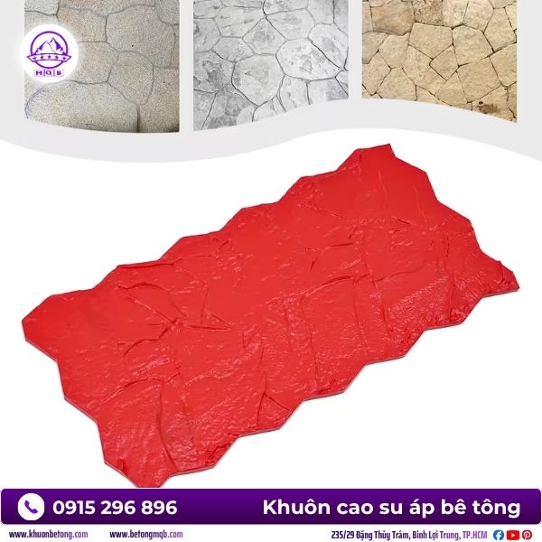 Khuôn cao su họa tiết đá rối tự nhiên